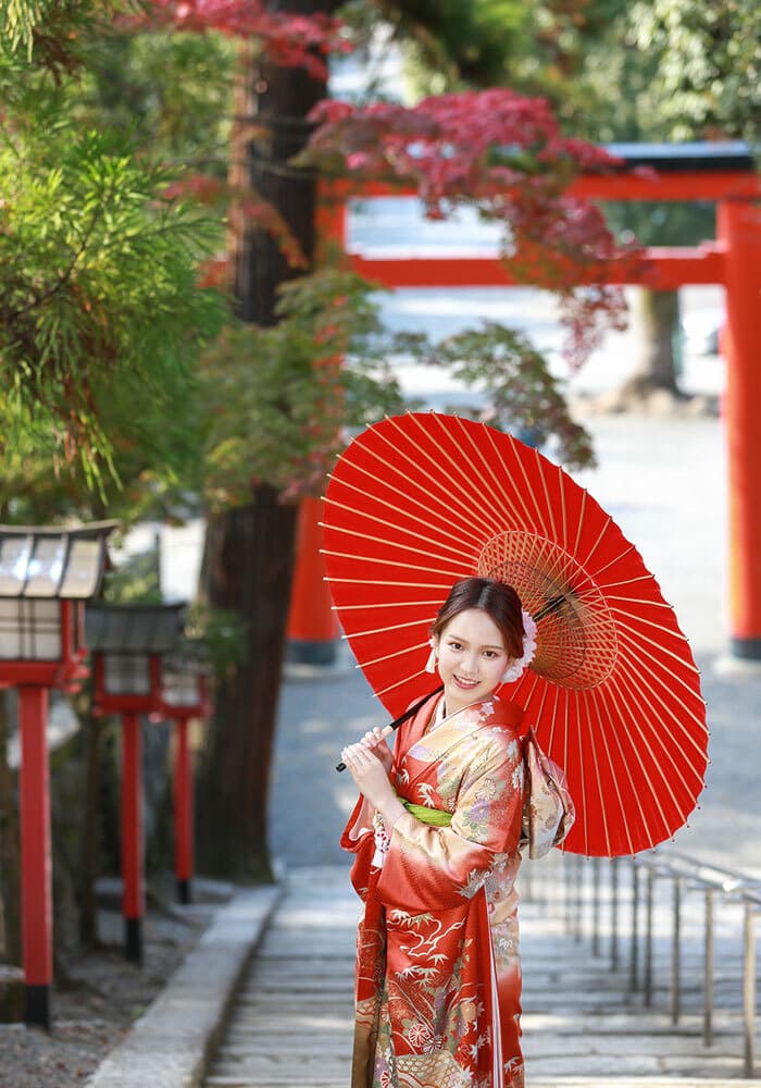 京都で成人式ロケーション撮影