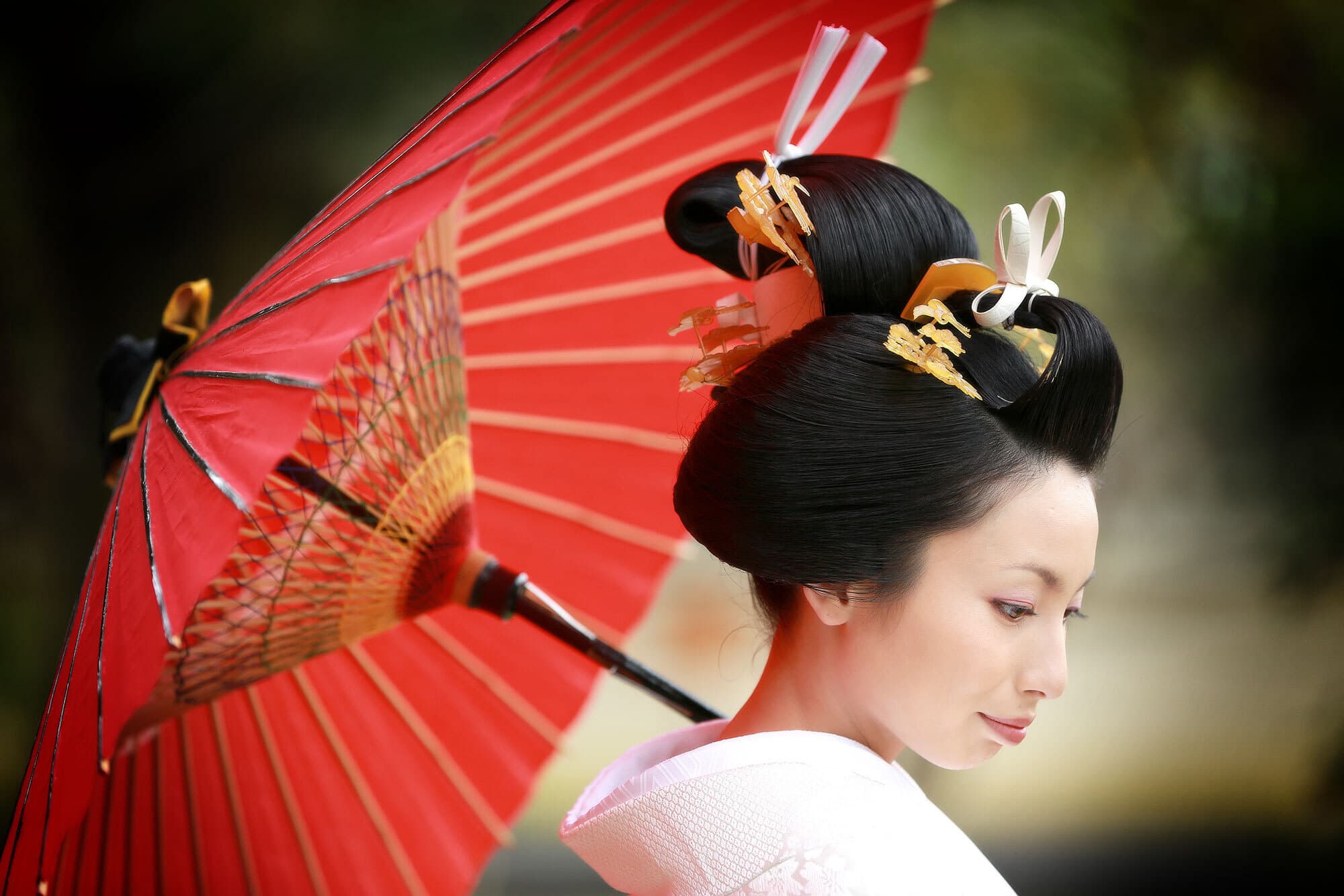 地毛結いで挙式撮影