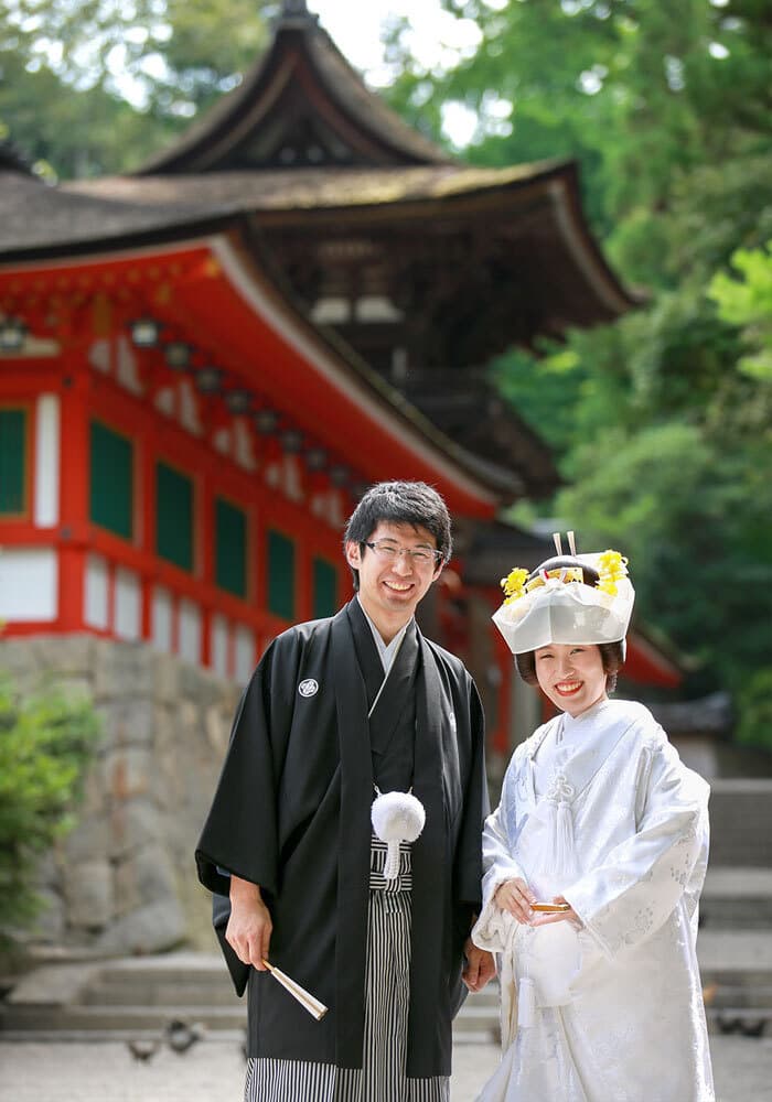 石上神宮で挙式撮影