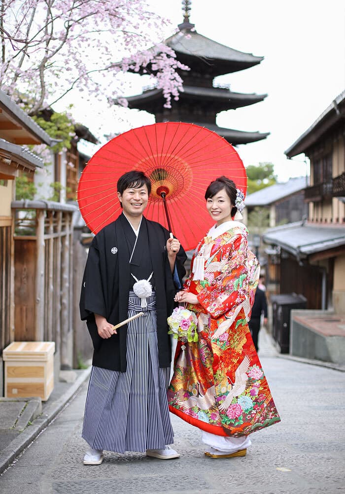京都の桜で前撮り撮影