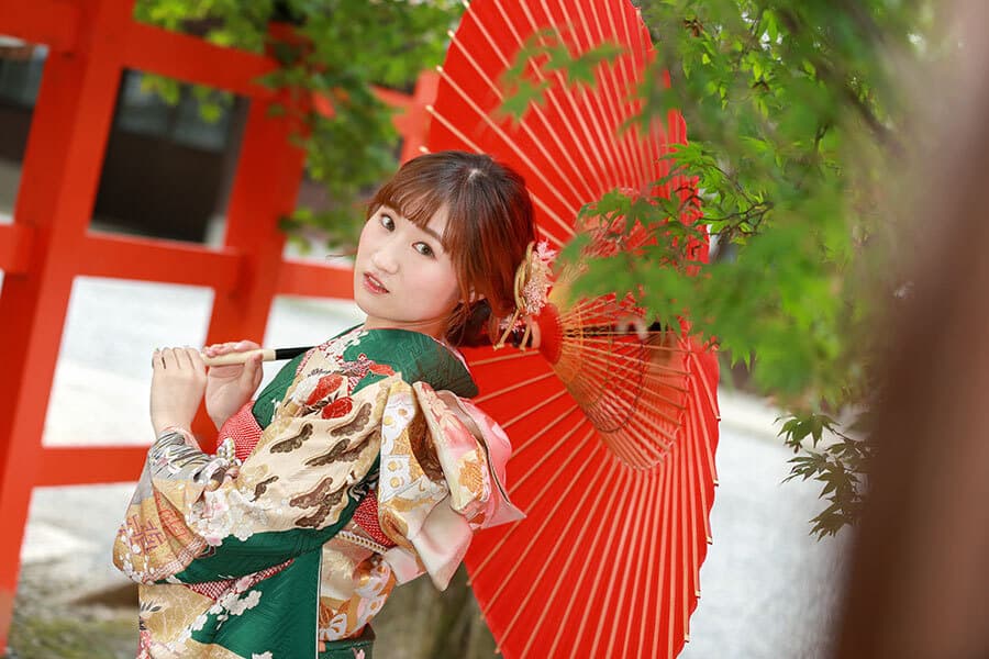 京都で成人式ロケーション撮影