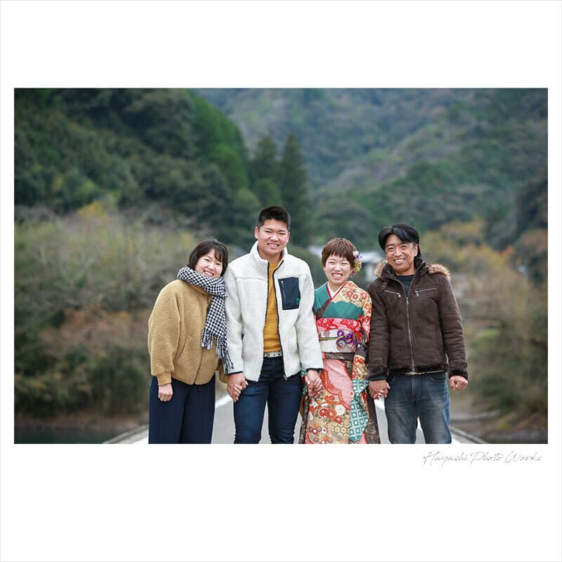 愛媛県四万十市で成人式ロケーション撮影
