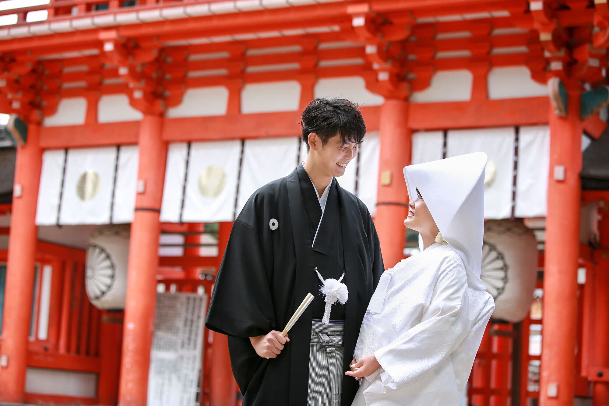 下鴨神社で結婚式撮影