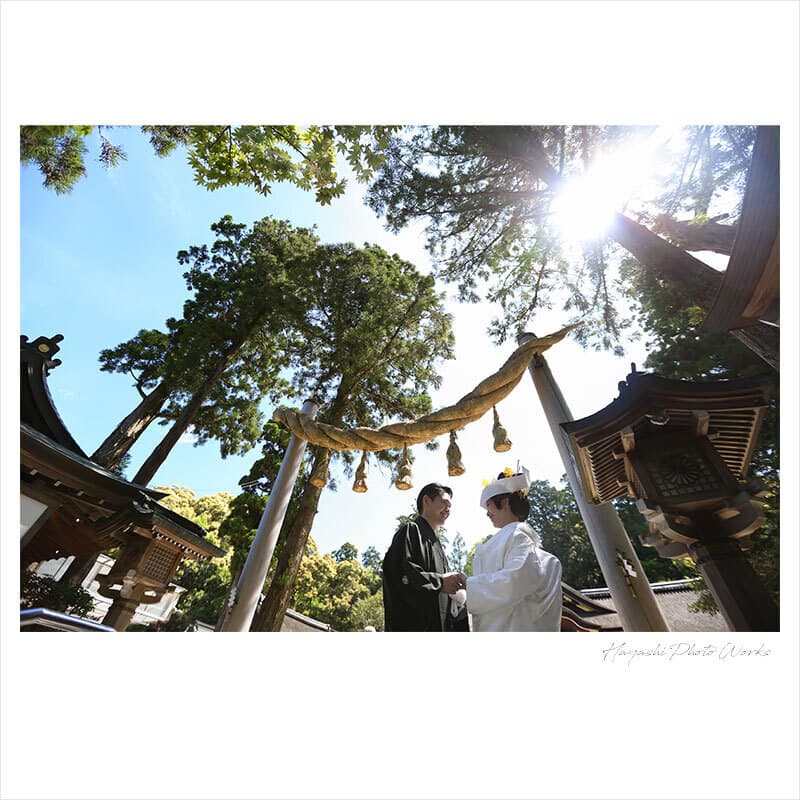 大神神社の結婚式撮影