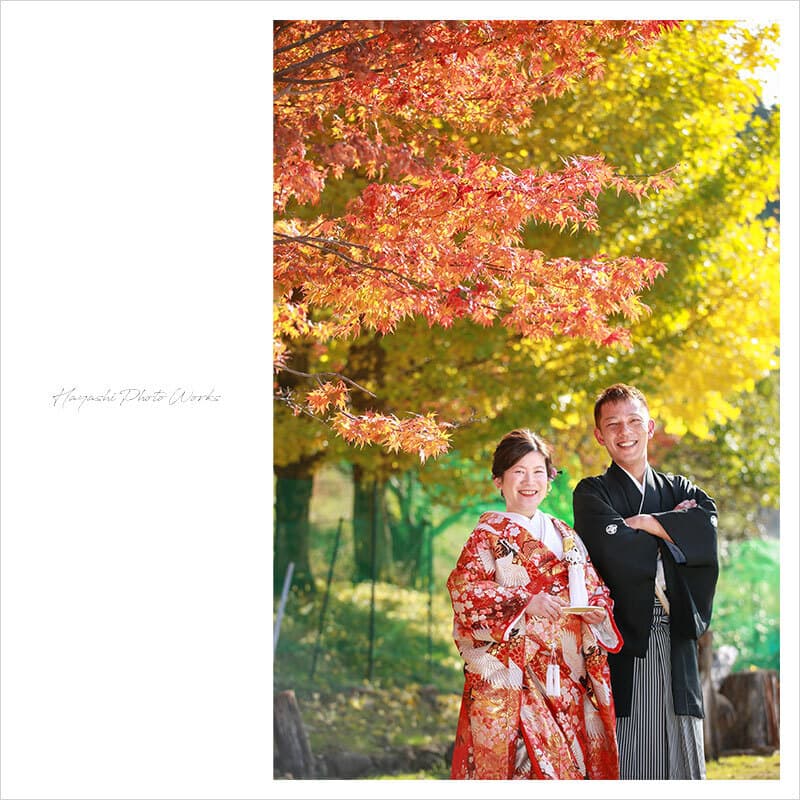 岡山県英田郡西粟倉村で前撮りロケーション撮影