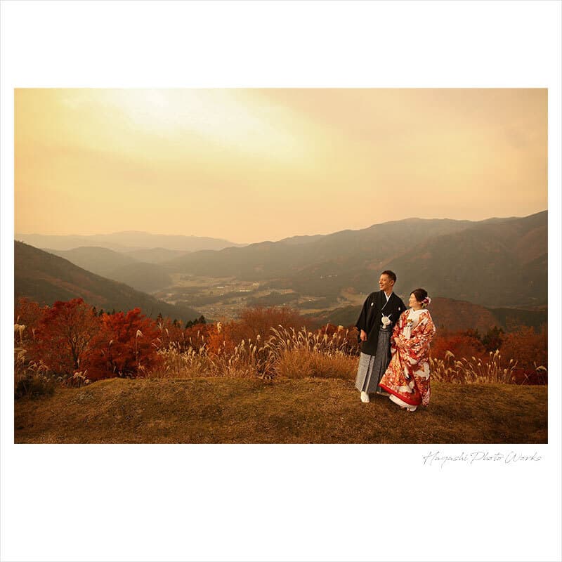 岡山県英田郡西粟倉村で前撮りロケーション撮影