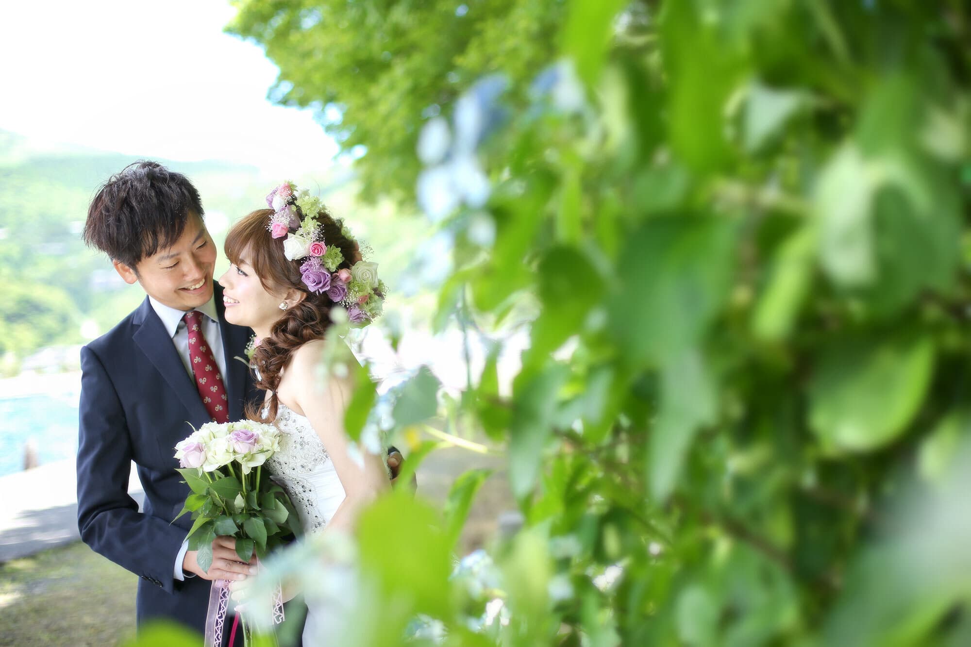 神奈川県箱根町で前撮りロケーション撮影