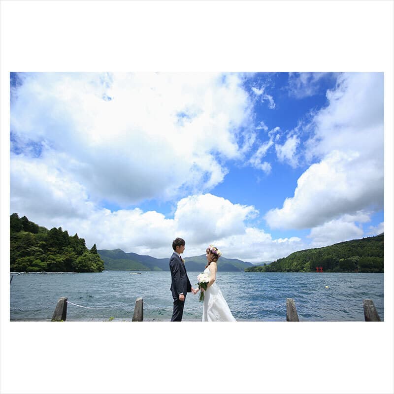 神奈川県箱根町で前撮りロケーション撮影