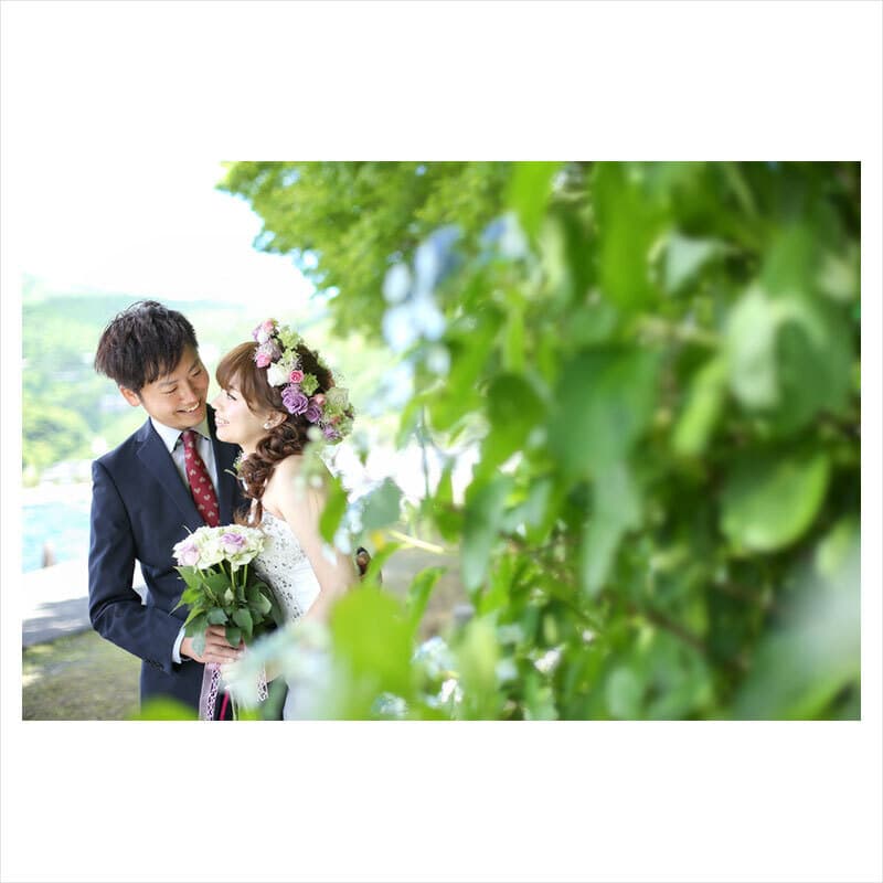 神奈川県箱根町で前撮りロケーション撮影