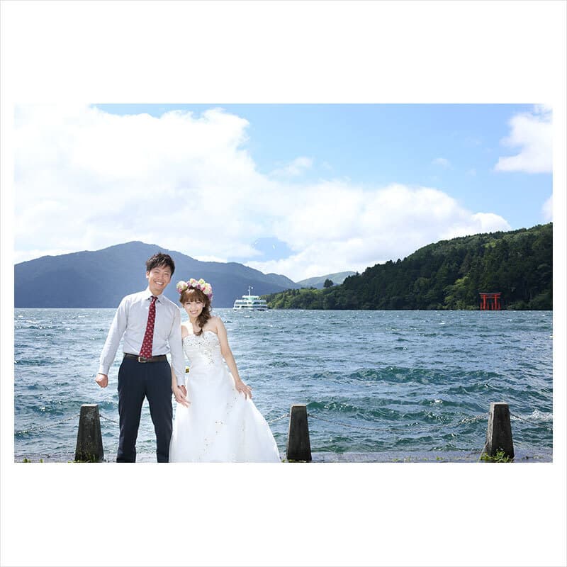 神奈川県箱根町で前撮りロケーション撮影