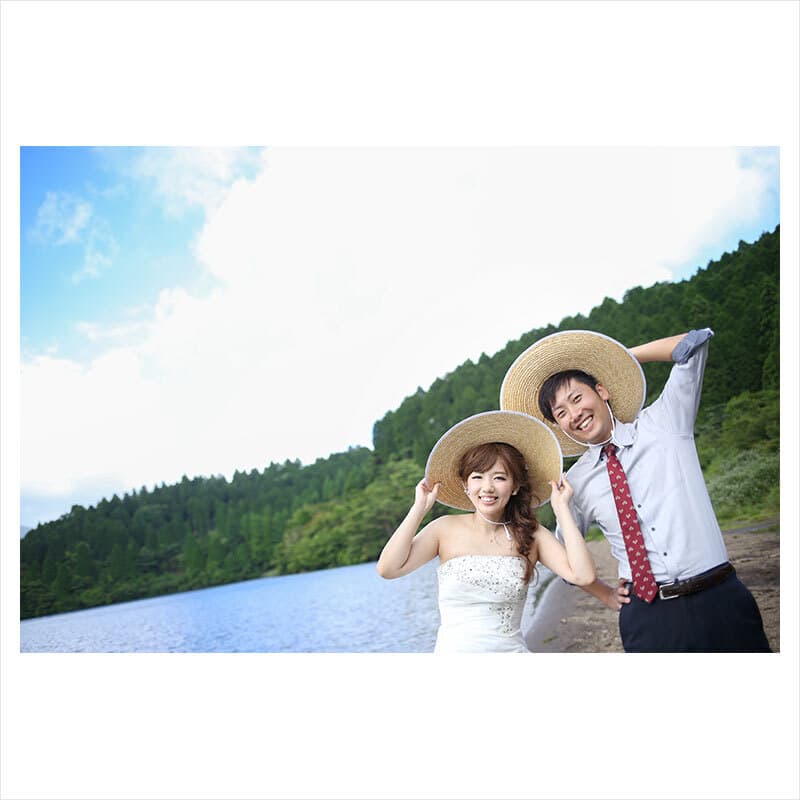 神奈川県箱根町で前撮りロケーション撮影