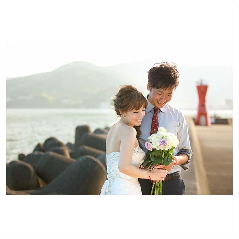 神奈川県湯河原町で前撮りロケーション撮影