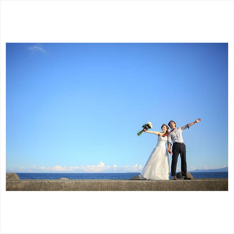 神奈川県湯河原町で前撮りロケーション撮影