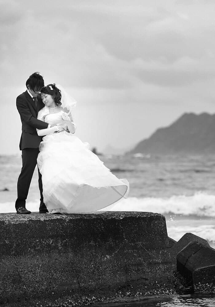福井県高浜町で結婚式前撮り撮影