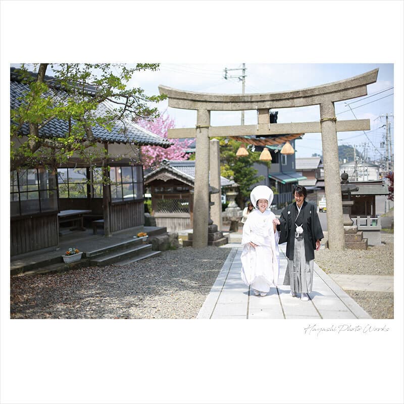 福井県高浜町で結婚式前撮り撮影