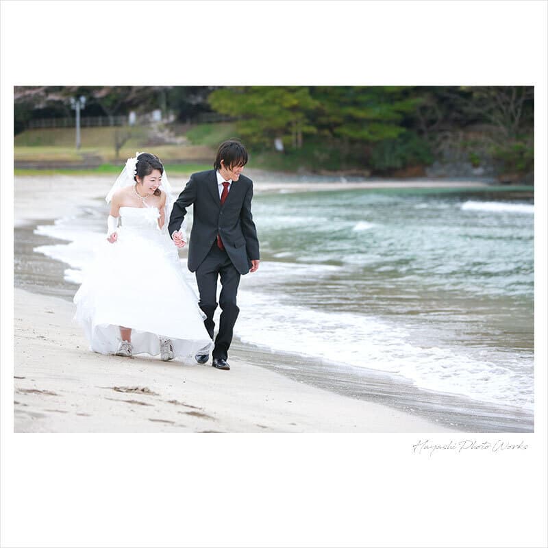福井県高浜町で結婚式前撮り撮影