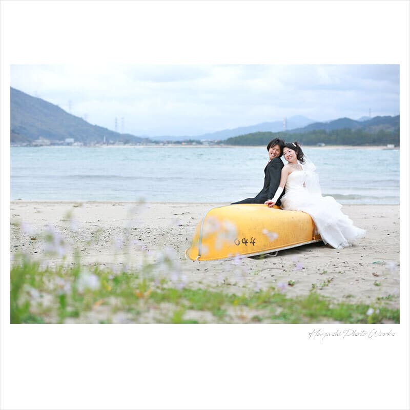 福井県高浜町で結婚式前撮り撮影