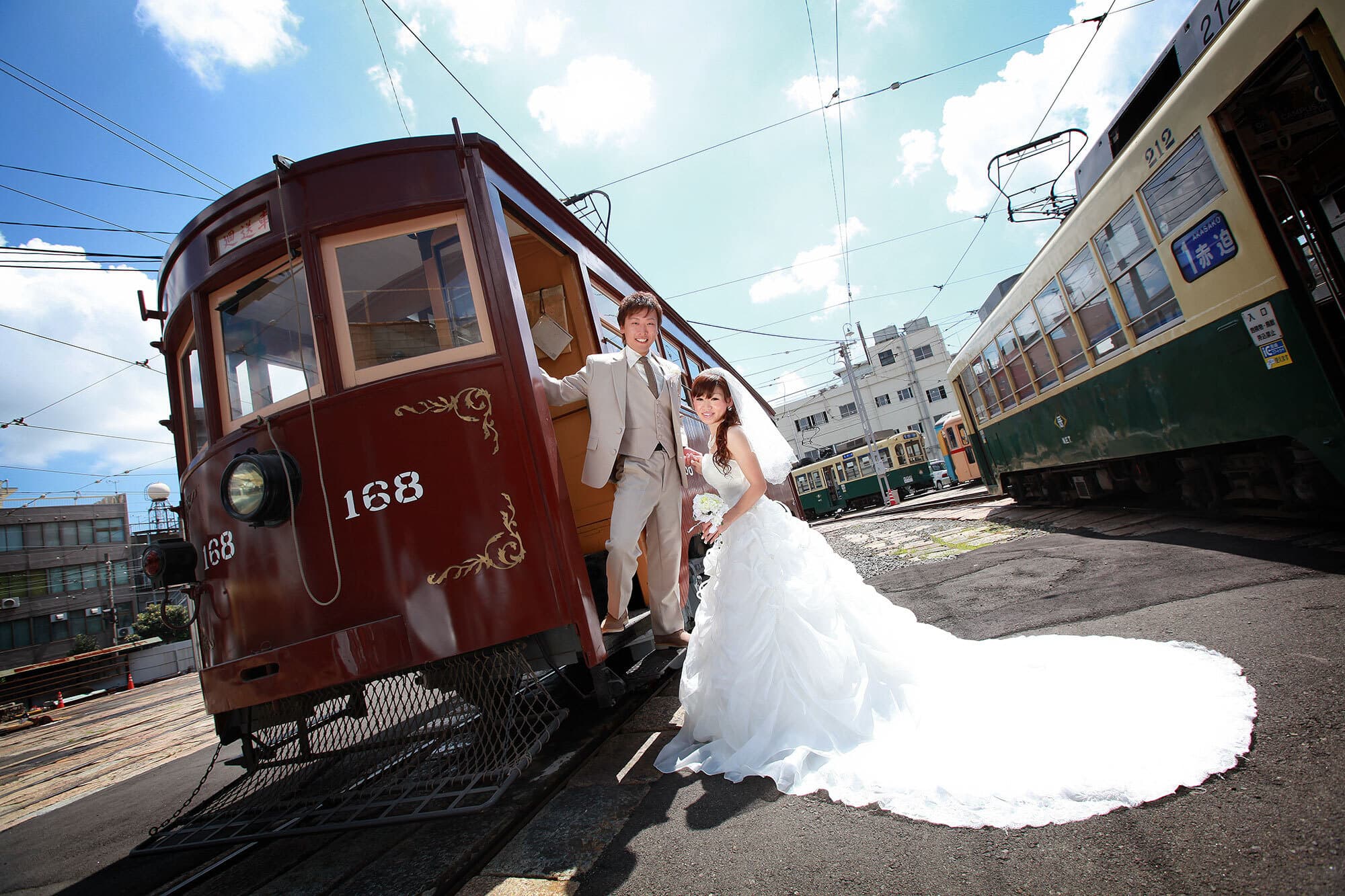 長崎市で結婚式の前撮りロケーション撮影