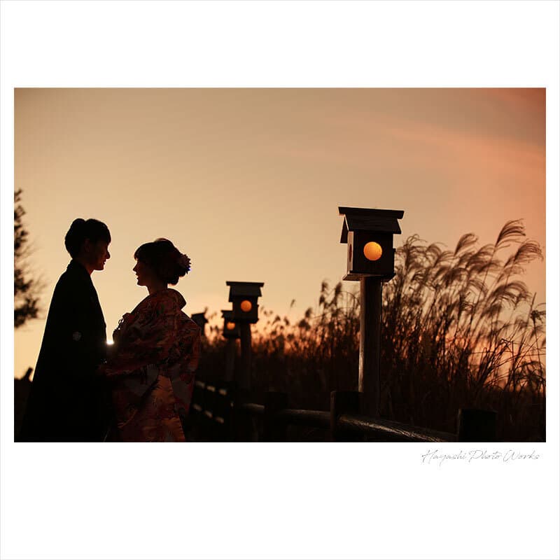 曽爾高原で前撮り撮影