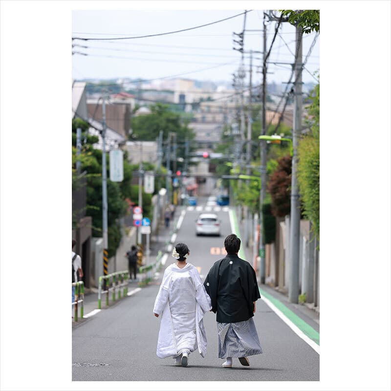 東京都世田谷区で前撮りロケーション撮影